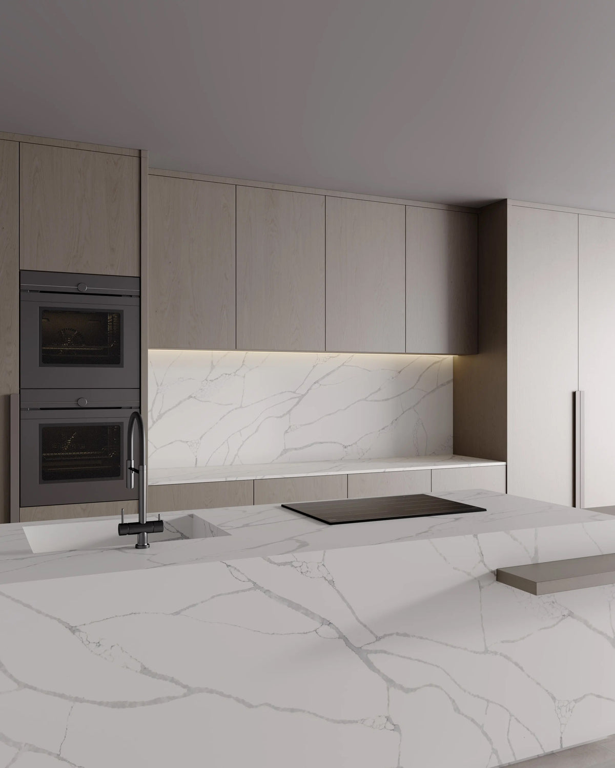 Countertop Quartz 2cm - 3cm TCE 4029 Calacatta Max 63x126 in.