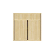 Natural Beauty Vanity 24 in. Suspended 2 Doors with Countertop