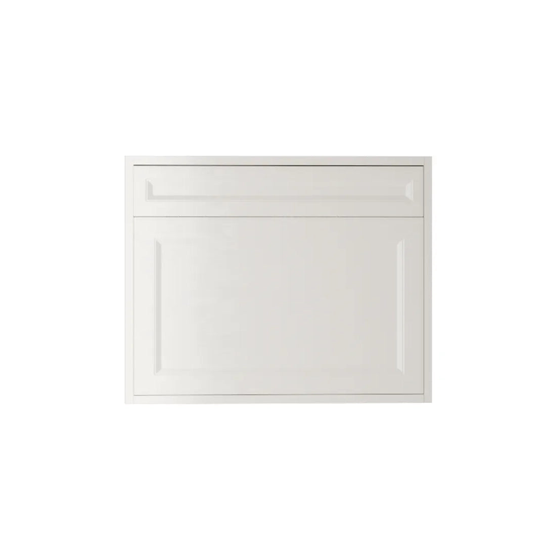 Shaker White Vanity 30 in. Suspended 1 Drawer with Countertop