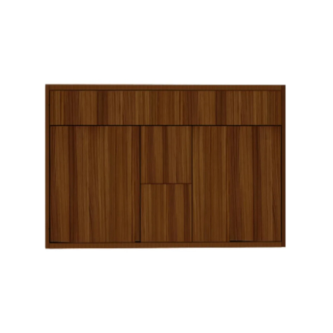 Hot Cinnamon Vanity 48 in. Suspended 2 Drawers & 2 Doors with Countertop