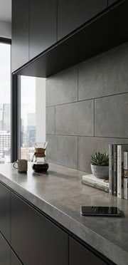 Carreaux de céramique Midway Graphite Mat 12 x 24 po, boîte de 12 pi²