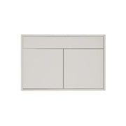 Glossy White Vanity 36 in. Suspended 2 Doors with Countertop
