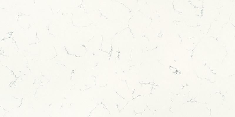 Quartz pour comptoir LXHA Willow White SF 63 x 126 po, épaisseur 2 à 3 cm