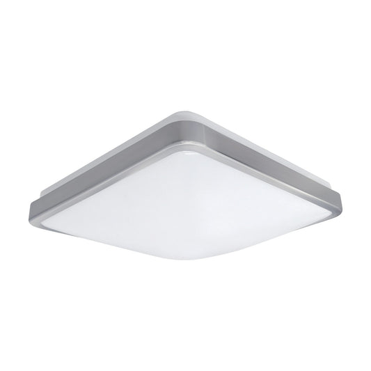 Led Square Ceiling Fixt. 11'' 15w/3000k '"Nickel'' Ross