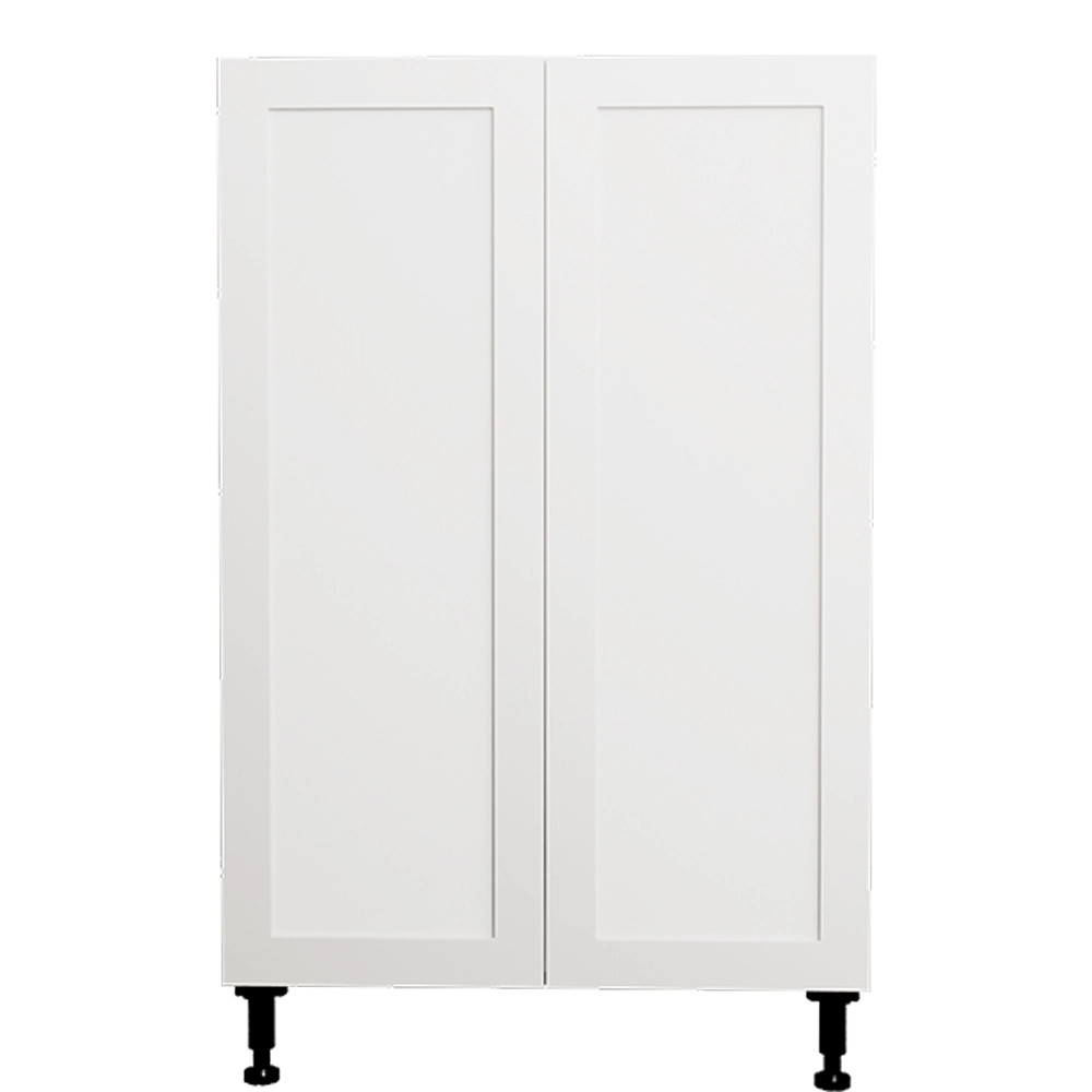 24 L x 34 3/4 H x 24 P" Shaker White Base Kitchen Cabinet 2 Doors