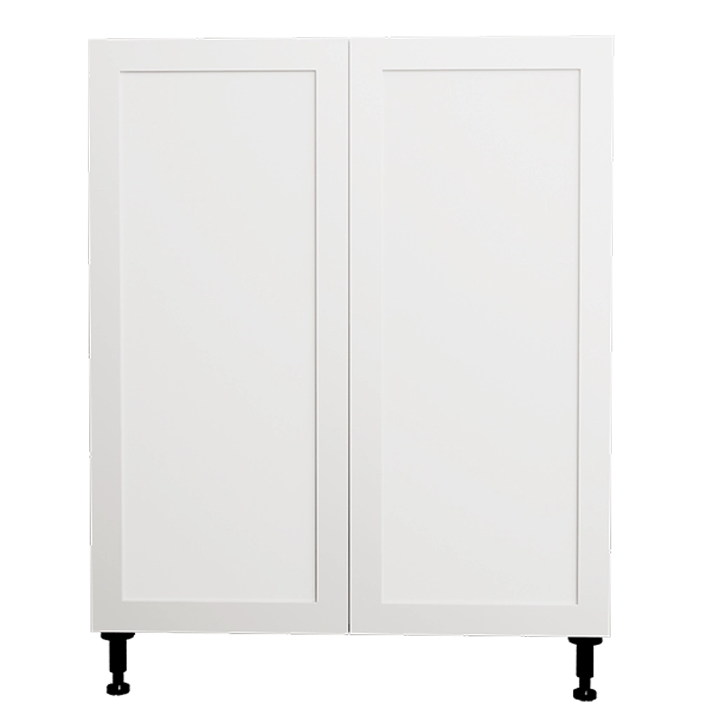 Shaker White Kitchen Base Cabinet 2 Doors Unit 30 L x 34 3/4 H x 24 P in