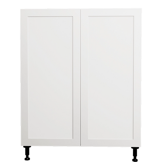 Armoire de cuisine bas 2 portes shaker blanc 30 L x 34 3/4 H x 24 P po