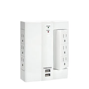 6 Outlets Surge Led Indicator 1000 Joules, 2 Usb,90