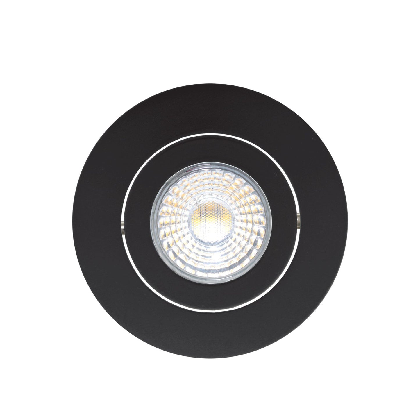 Réceptions. Multi Dir Led 3.5'' 7w/550l/3000k/ Dim/ Rond/ Noir 4pk