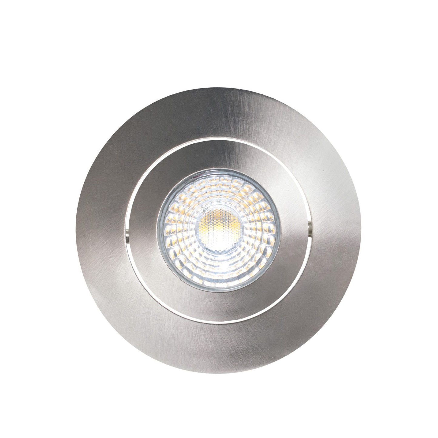 Encastré Multi Dir Led 3.5'' 7w/600l/3000k/ Dim/ Rond / Nickel