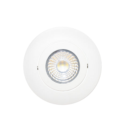 Encastré led 3'' 8W/600L/27-30-40-50-6500k/dim/rond /Wh 2pk