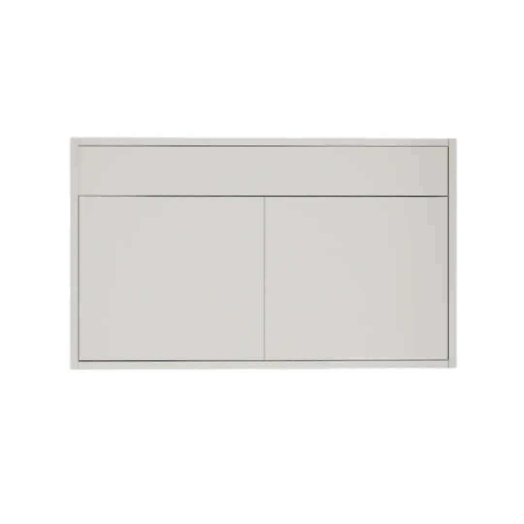 Glossy White Vanity 40 in. Suspended 2 Doors with Countertop