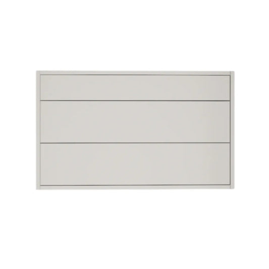 Glossy White Vanity 40 in. Suspended 2 Drawers with Countertop