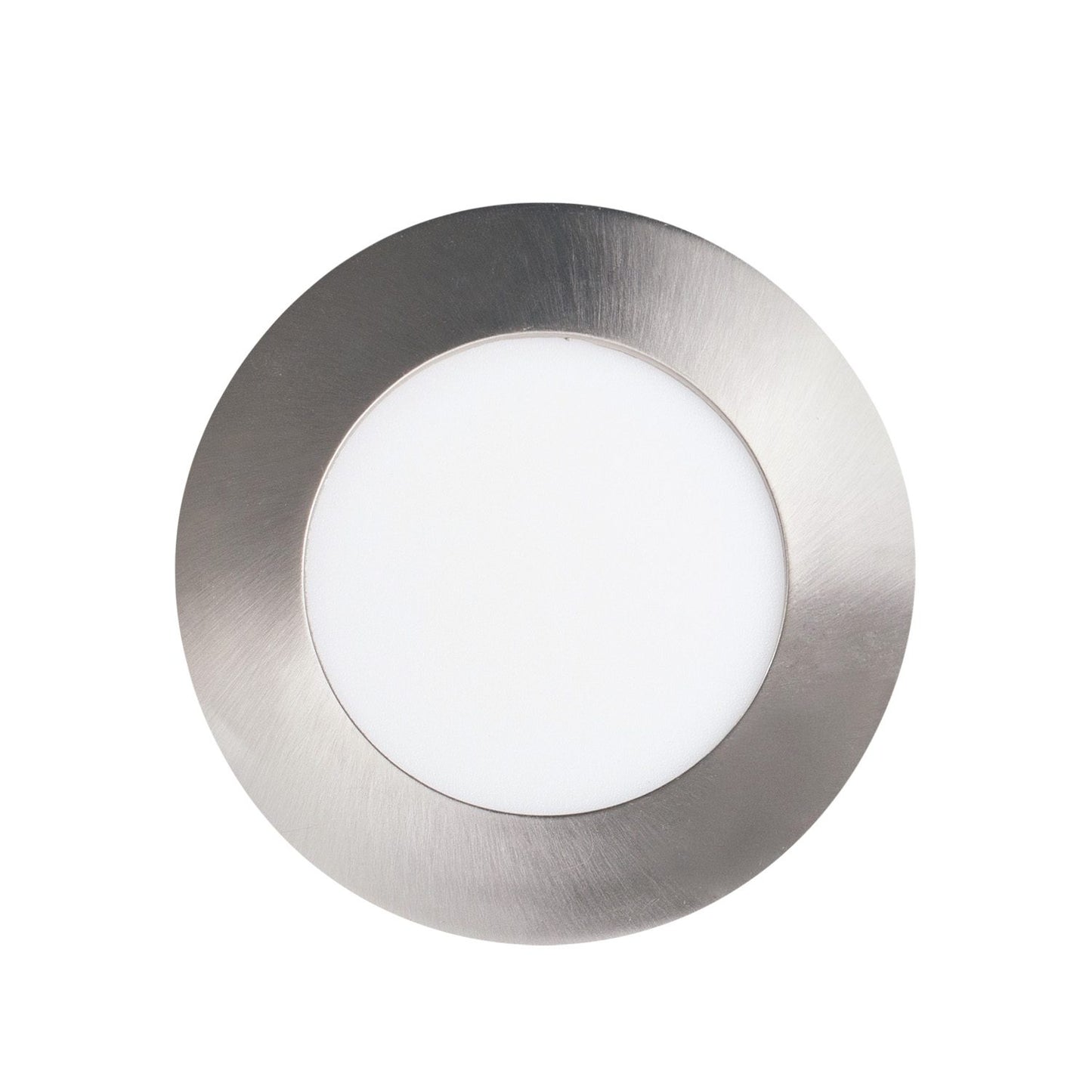 4 ? Éclairage LED Encastré 10W/ 750L/ 5000K/ Rond – Nickel/ 4pk