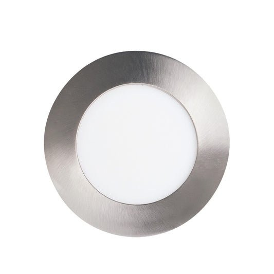 4? Recessed LED Lighting 10W/ 750L/ 5000K/ Round – Nickel/ 4pk