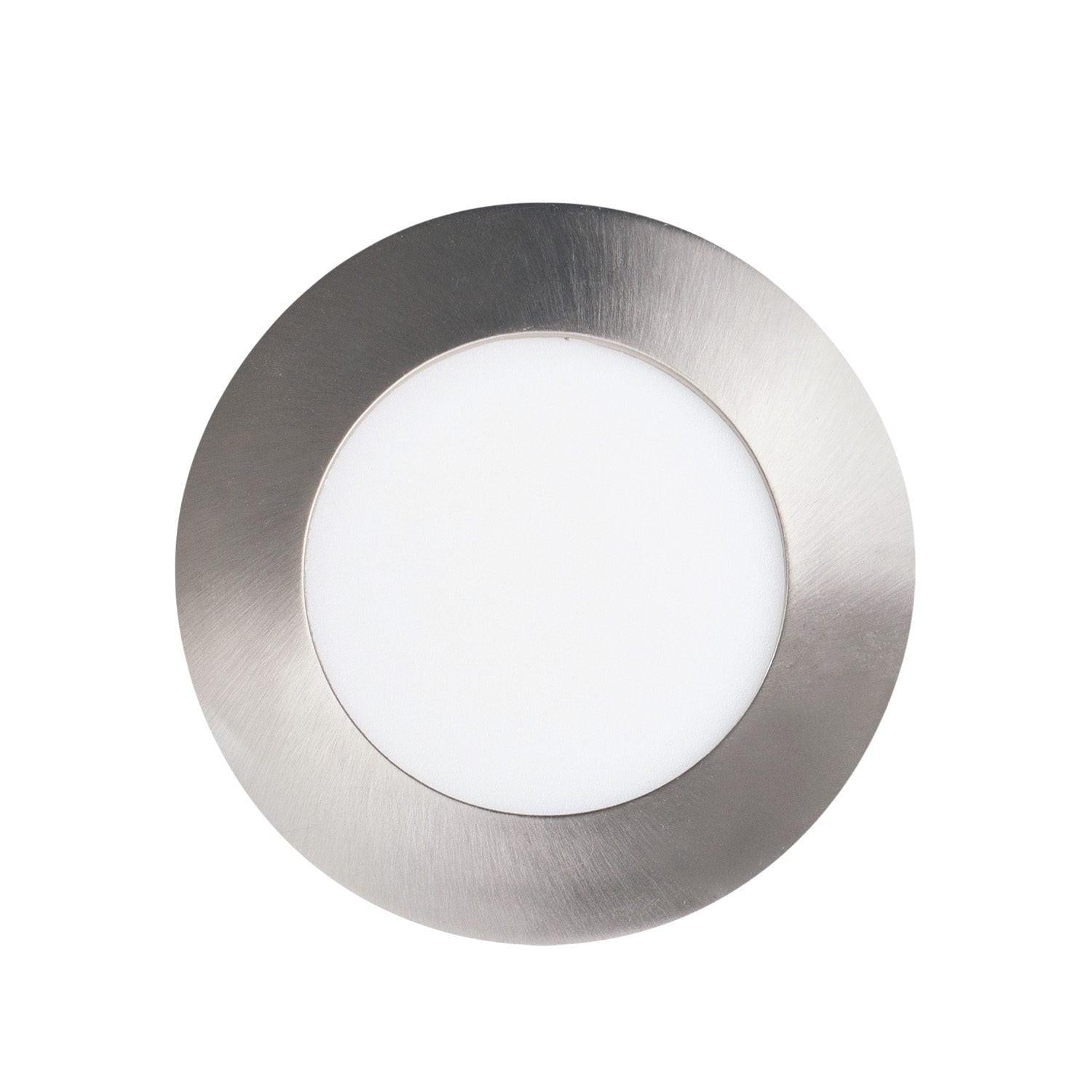4 in Recessed LED Lighting 10W/ 750L/ 3000K/ Round – Nickel/ 6pk