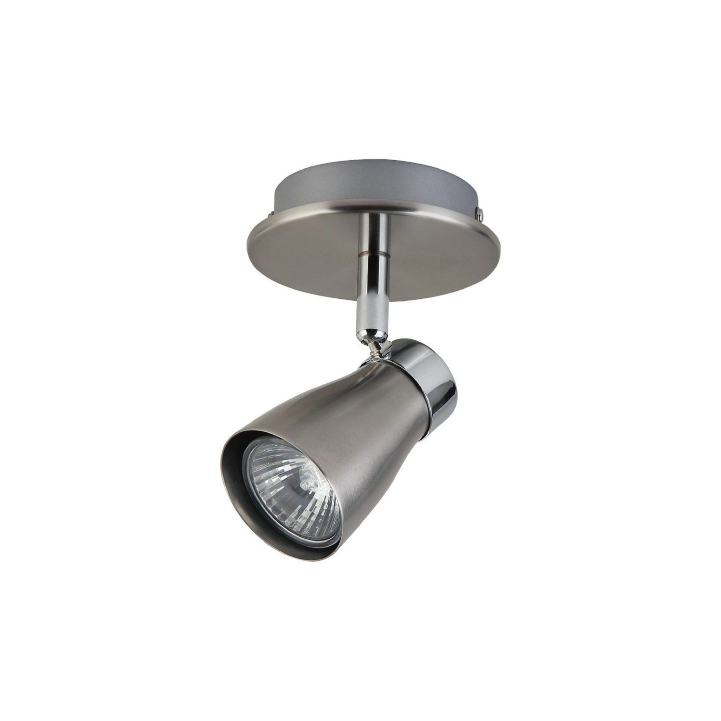 Ceiling Swivel Light 1 Head Nickel-chrome - Yorkshire