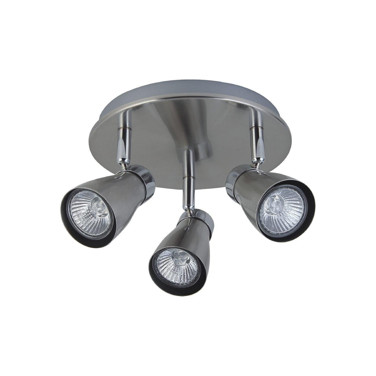 Ceiling Swivel Light 3 Heads Nickel-chrome - Yorkshire