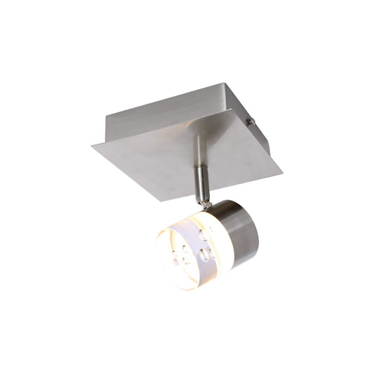 Ceiling Swivel Led Integrated Light 1 Head Nickel - Hope