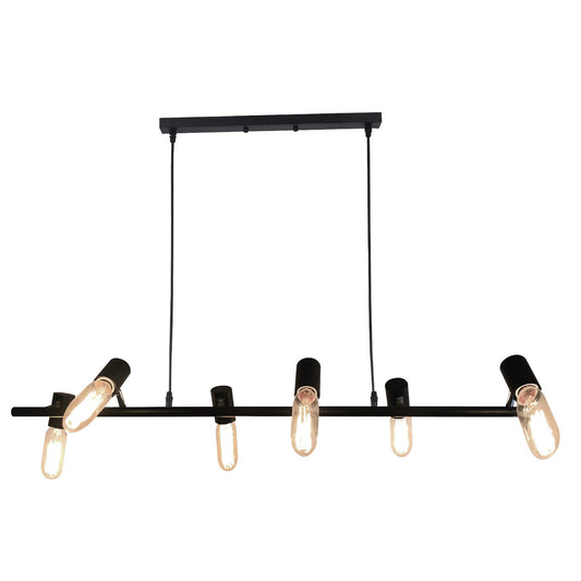 Suspension 6 Lampes Noir - Gloria