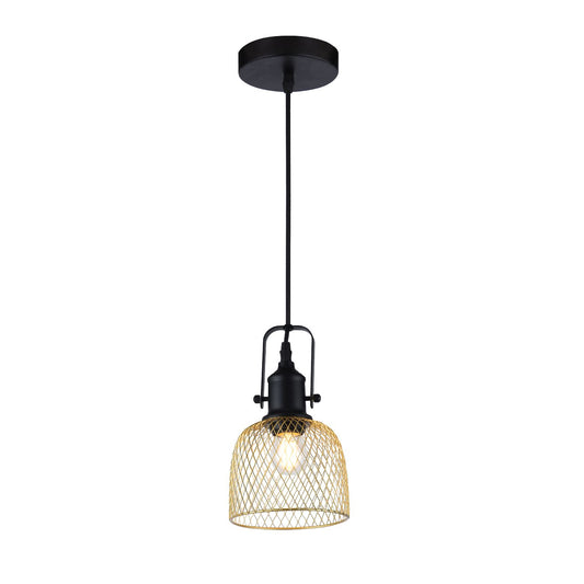 Suspension 1 Lampe Noir &amp; Or - Brentford