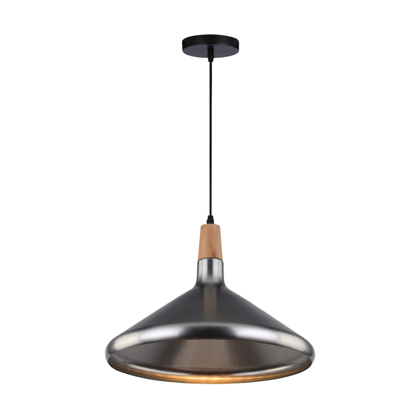 Suspension 1 Lampe Argent - Molly