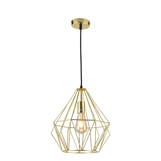 Suspension 1 Lampe Or - Sterling