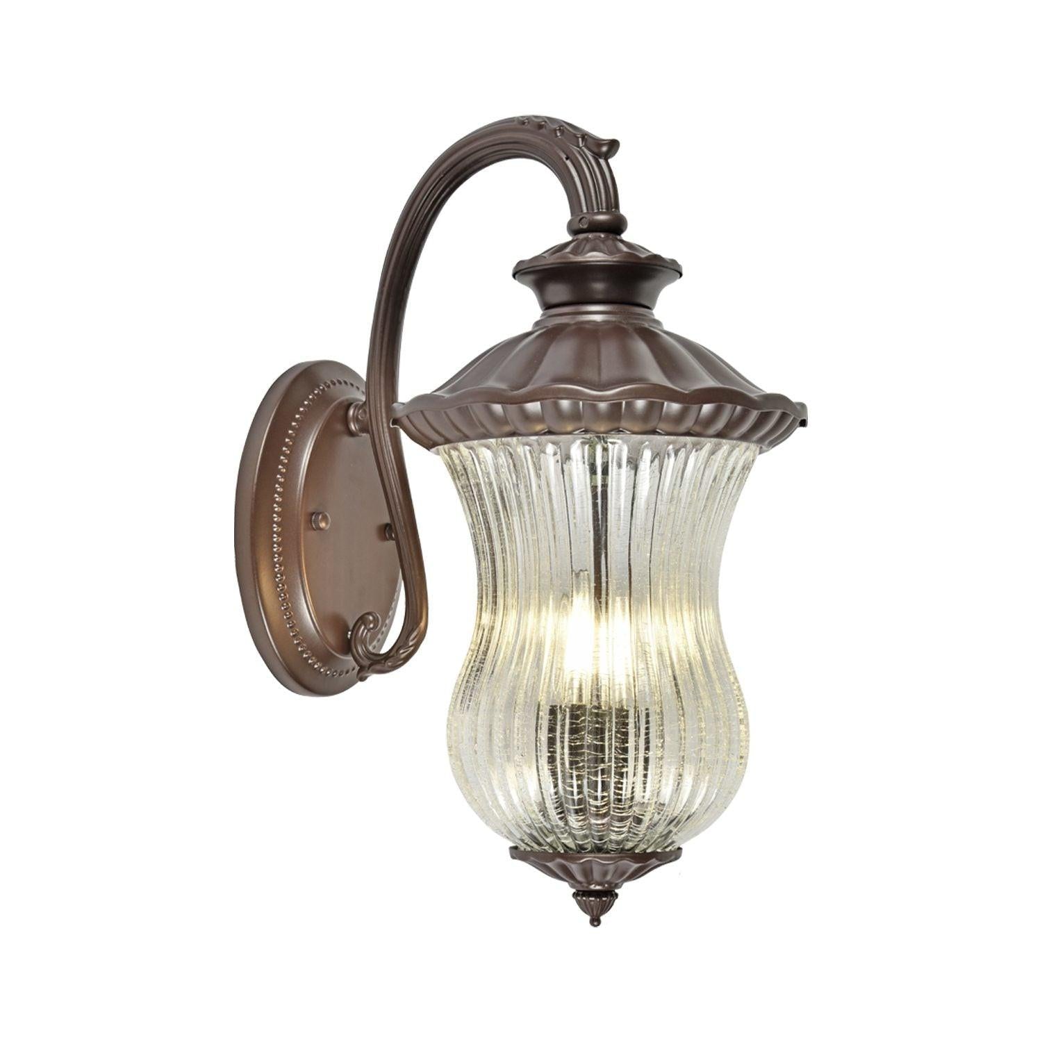 Outdoor Wall Mount Light - Brown - Aubrey