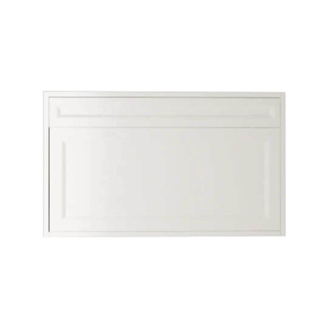 Shaker White Vanity 36 in. Suspended 1 Drawer with Countertop