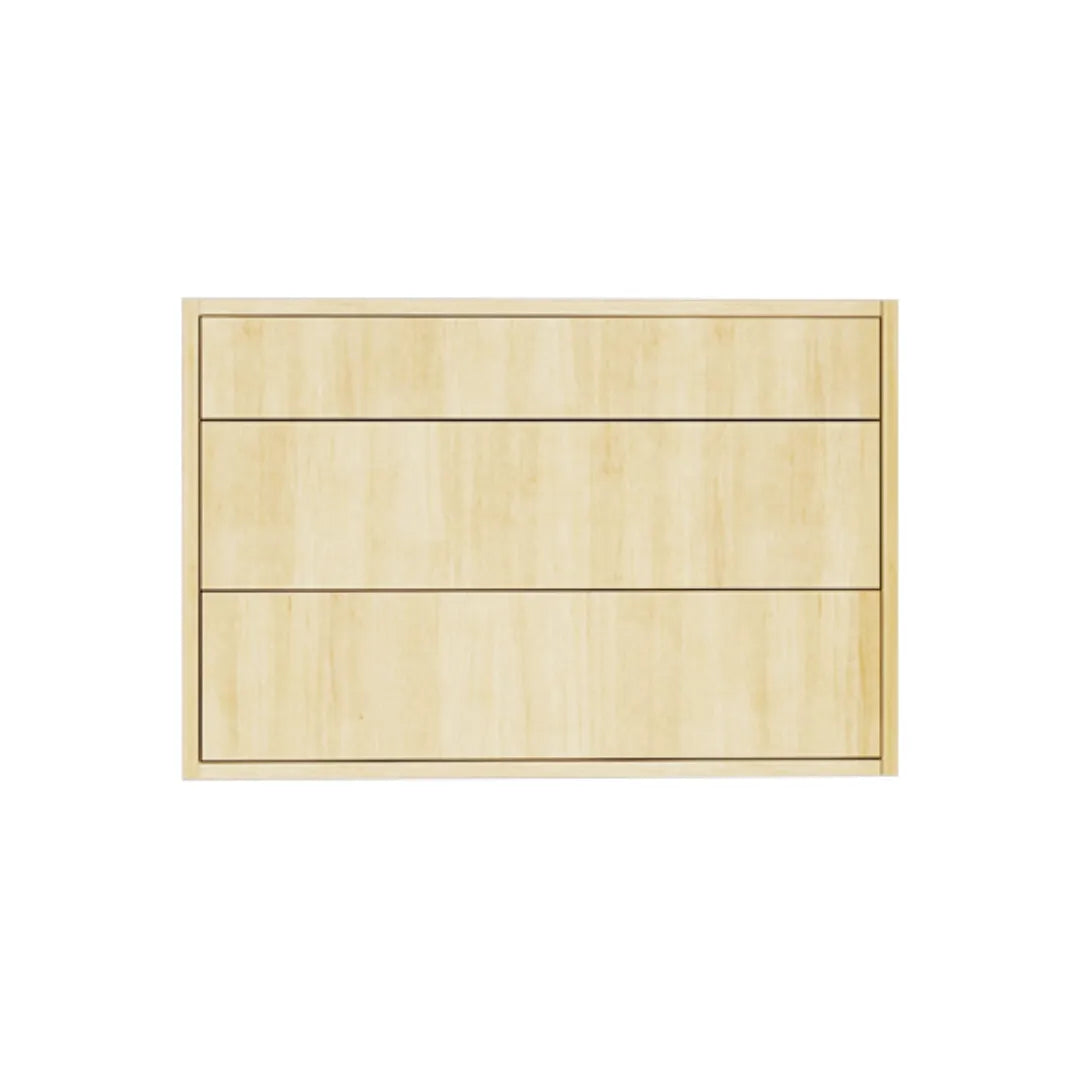 Vanité 36 po. Suspendu 2 tiroirs beauté naturelle avec comptoir