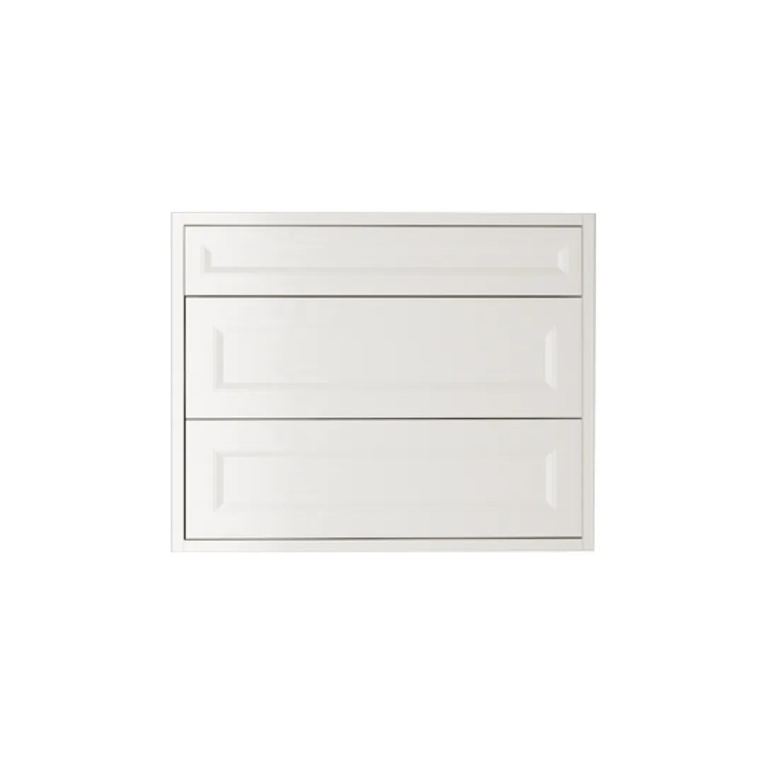 Shaker White Vanity 36 in. Suspended 2 Drawers with Countertop