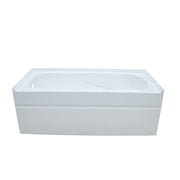 Alcove Bathtub Left Drain 60x30x20.5 in 3 Wall