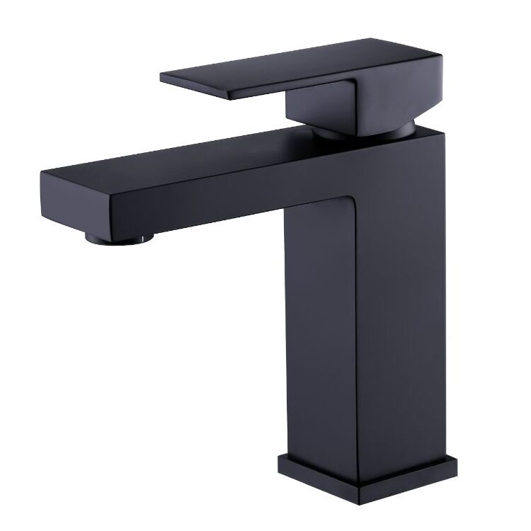 Single Handle Lavatory Faucet Matte Black