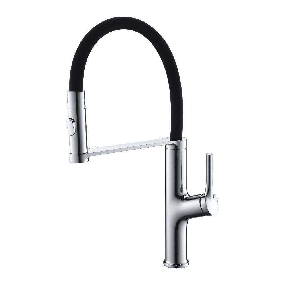 Pull Down Kitchen Faucet Chrome & Black