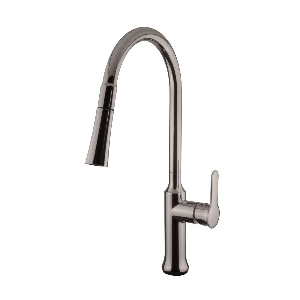Pull Down Kitchen Faucet Brushed Nickel