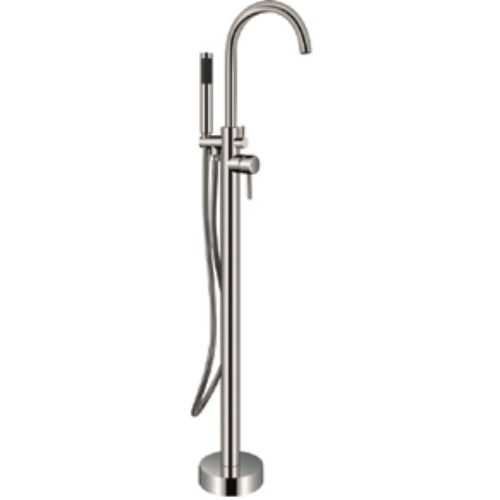 Freestanding Bathub Faucet & Handheld Shower Brushed Nickel