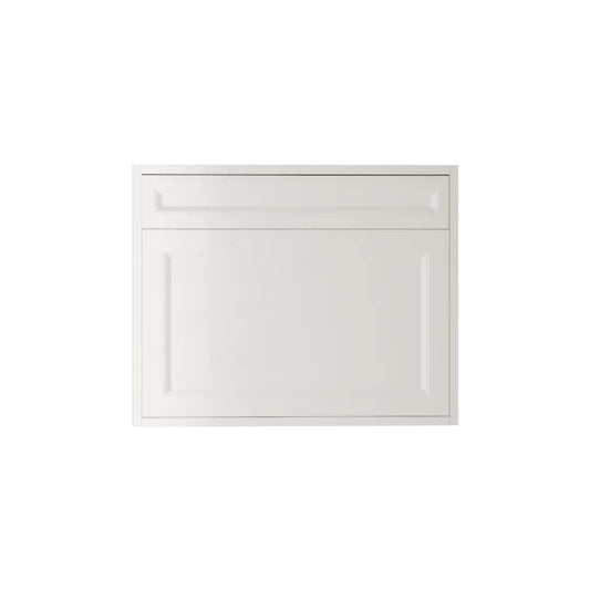 Shaker White Vanity 30 in. Suspended 1 Drawer with Countertop