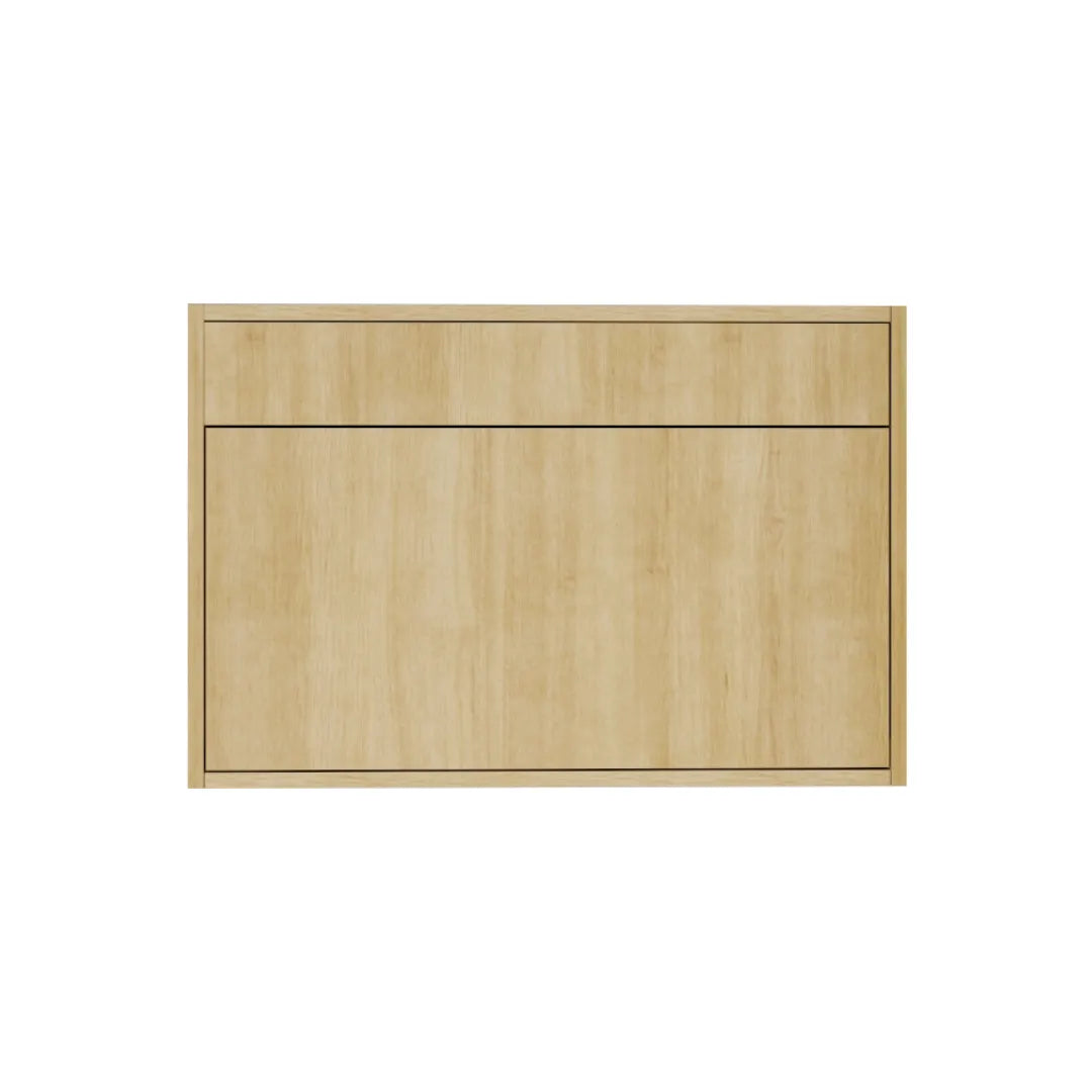 Vanité 36 po. Suspendu 1 tiroir beauté naturelle avec comptoir 